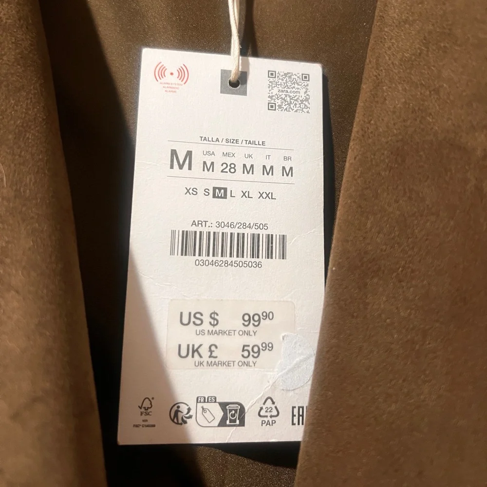 Zara suede oversized jacket - Picture 2 of 7